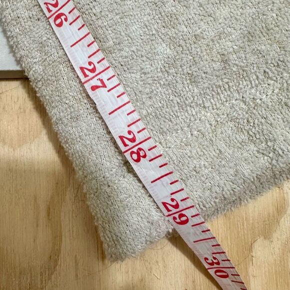 Outerknown Hightide Wide Leg Terrycloth Beach Lounge Pant in Oatmeal - Picture 8 of 9